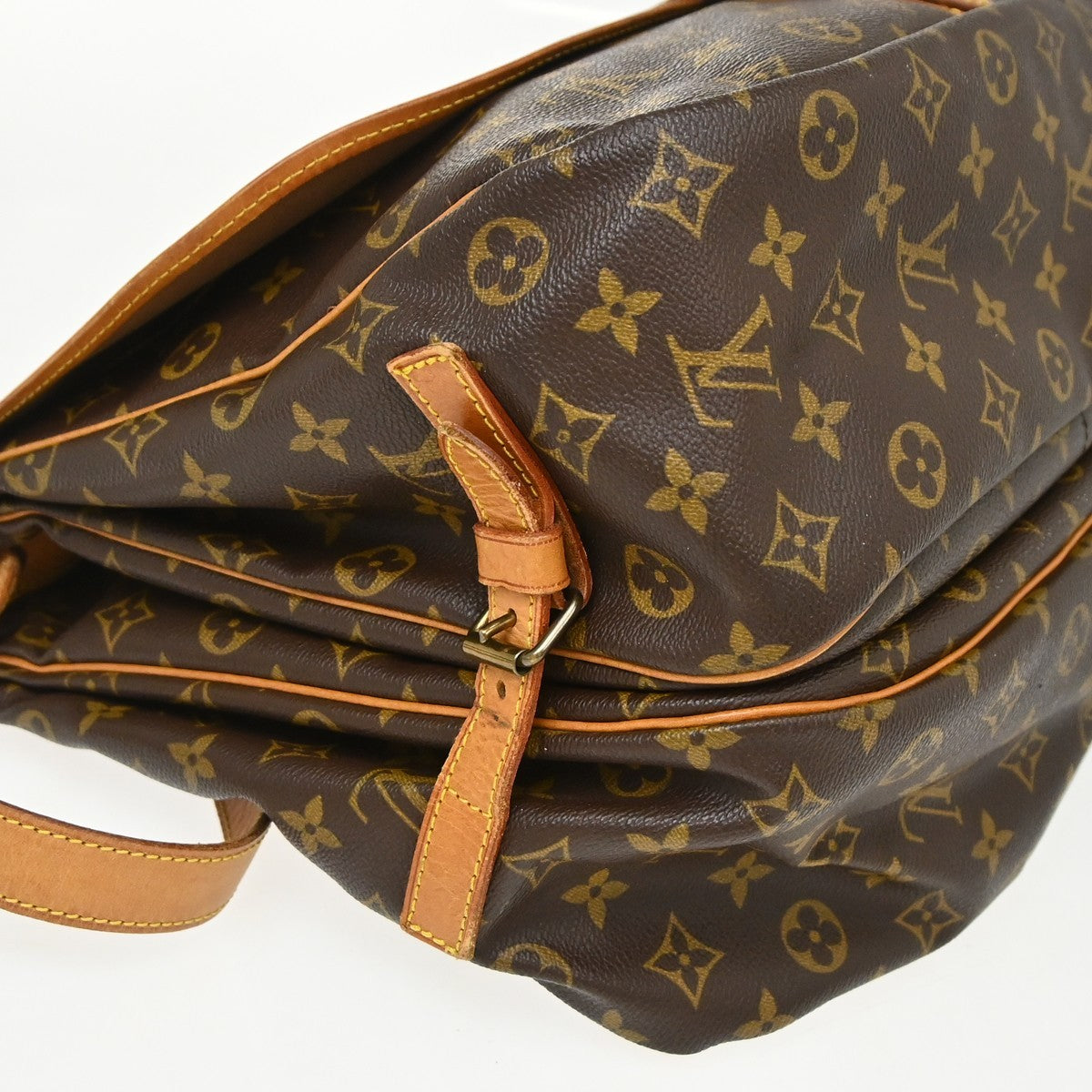 Louis Vuitton Saumur Monogram Canvas, Brown, Canvas, Shoulder Bag