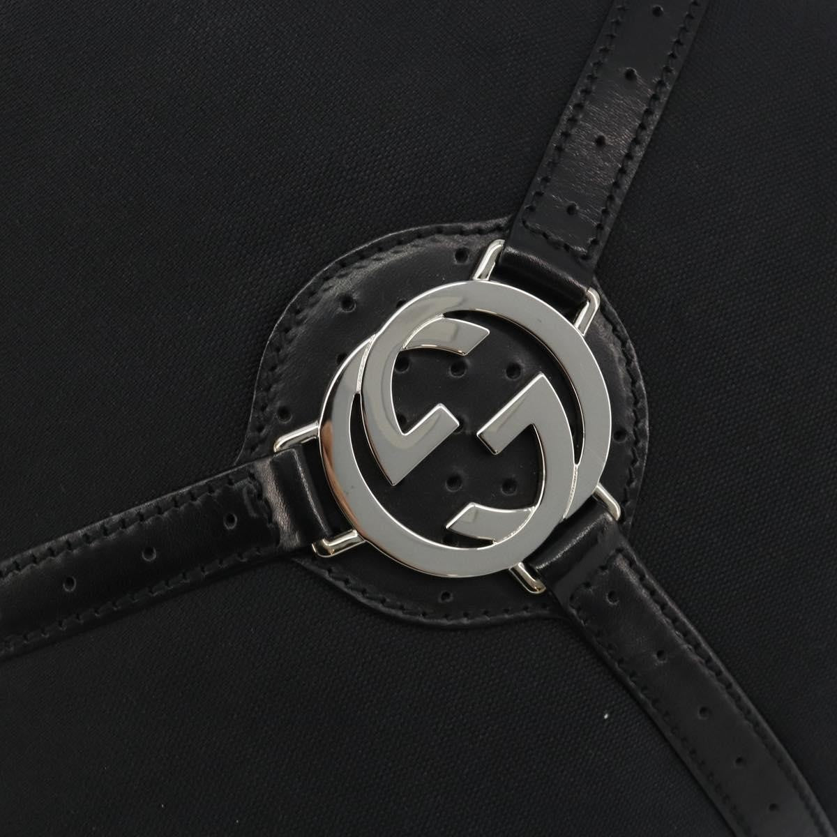 Gucci Reins Web Canvas, Black, Canvas, Shoulder Bag