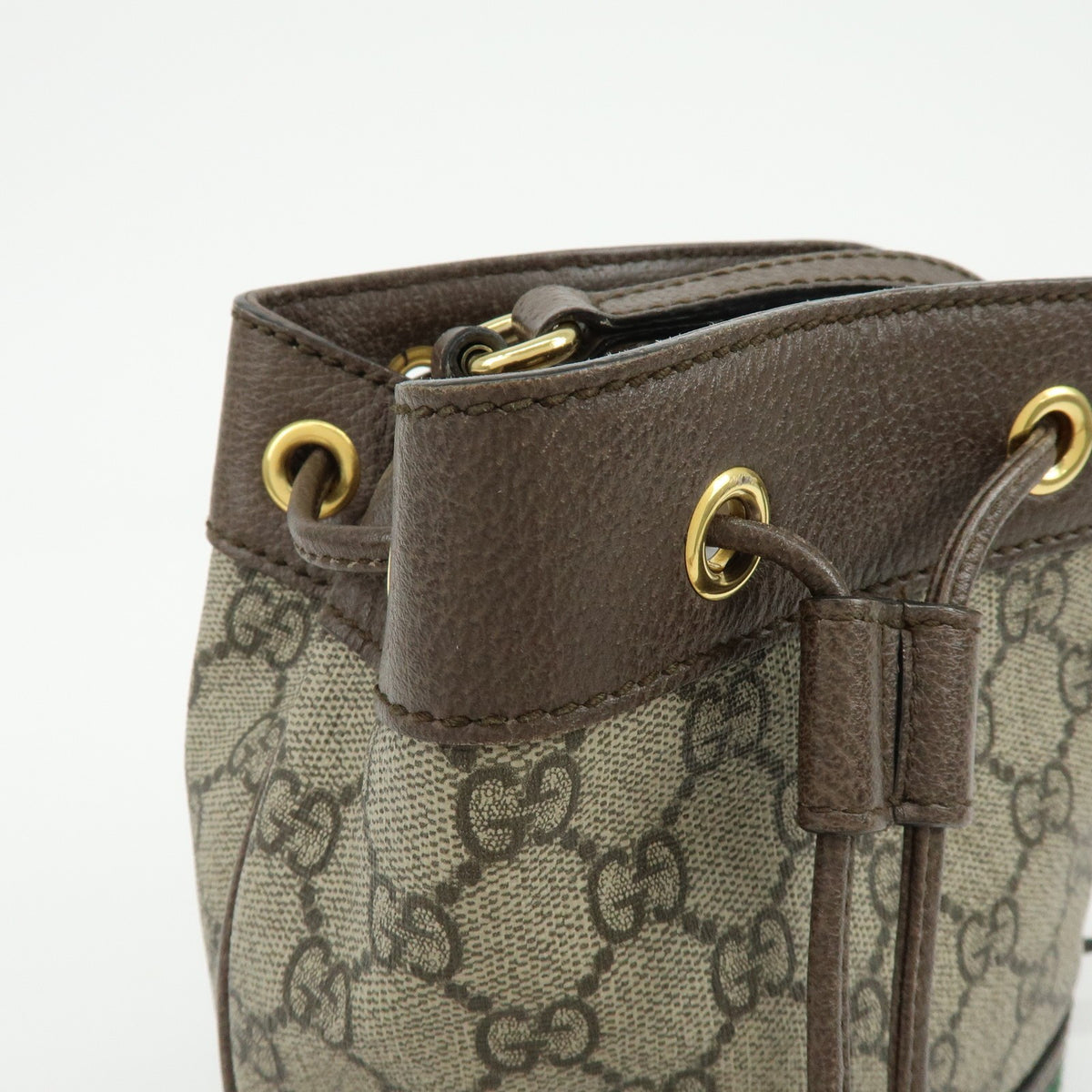 Gucci Ophidia Bucket GG Coated Canvas, Beige, Canvas, Handbag