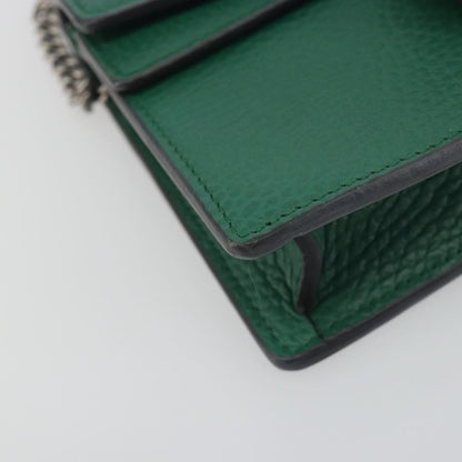Gucci Dionysus Leather, Green, Leather, Shoulder Bag