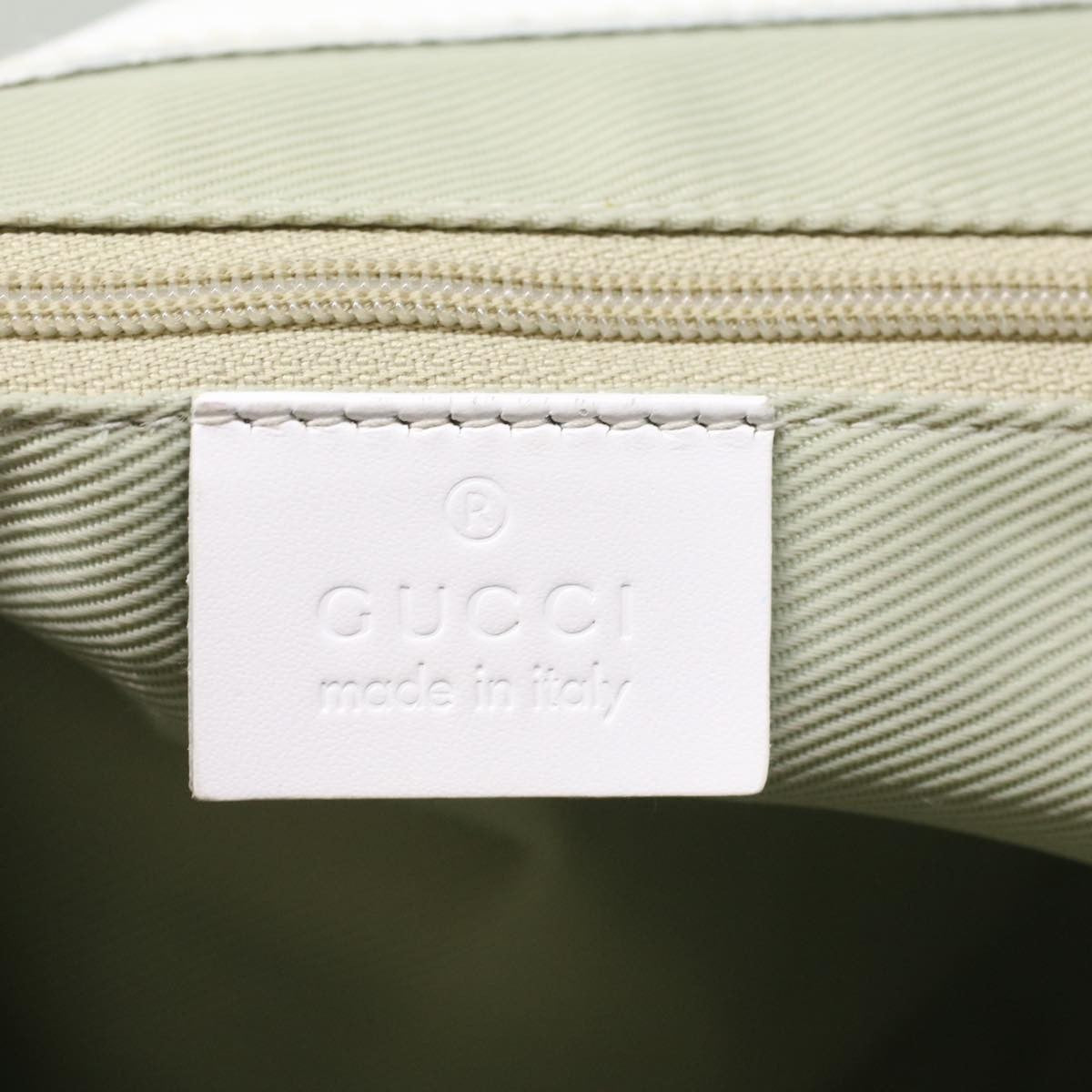 Gucci Vintage Bucket Shopping Tote GG Canvas and leather, Blue, Canvas, Tote Bag