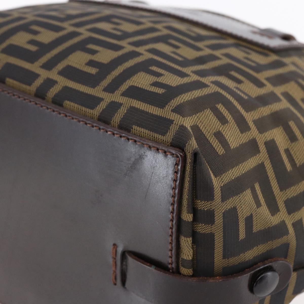 Fendi Vintage Zucca Handbag Zucca, BLACK, CANVAS, Handbag