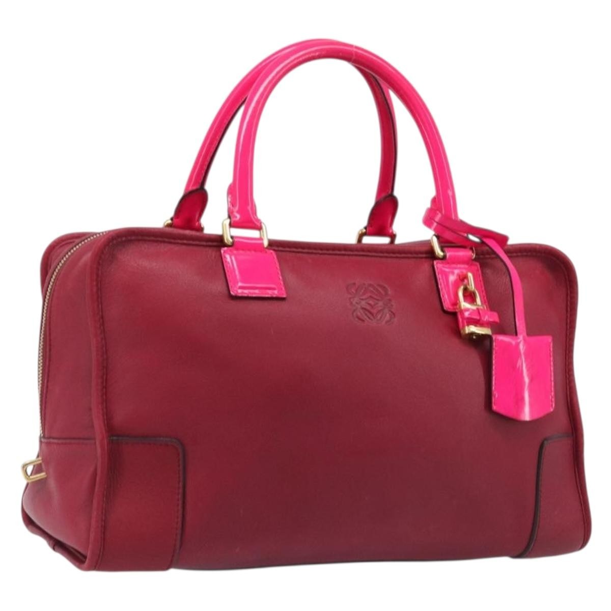 Loewe Amazona Leather, Red, Leather, Handbag