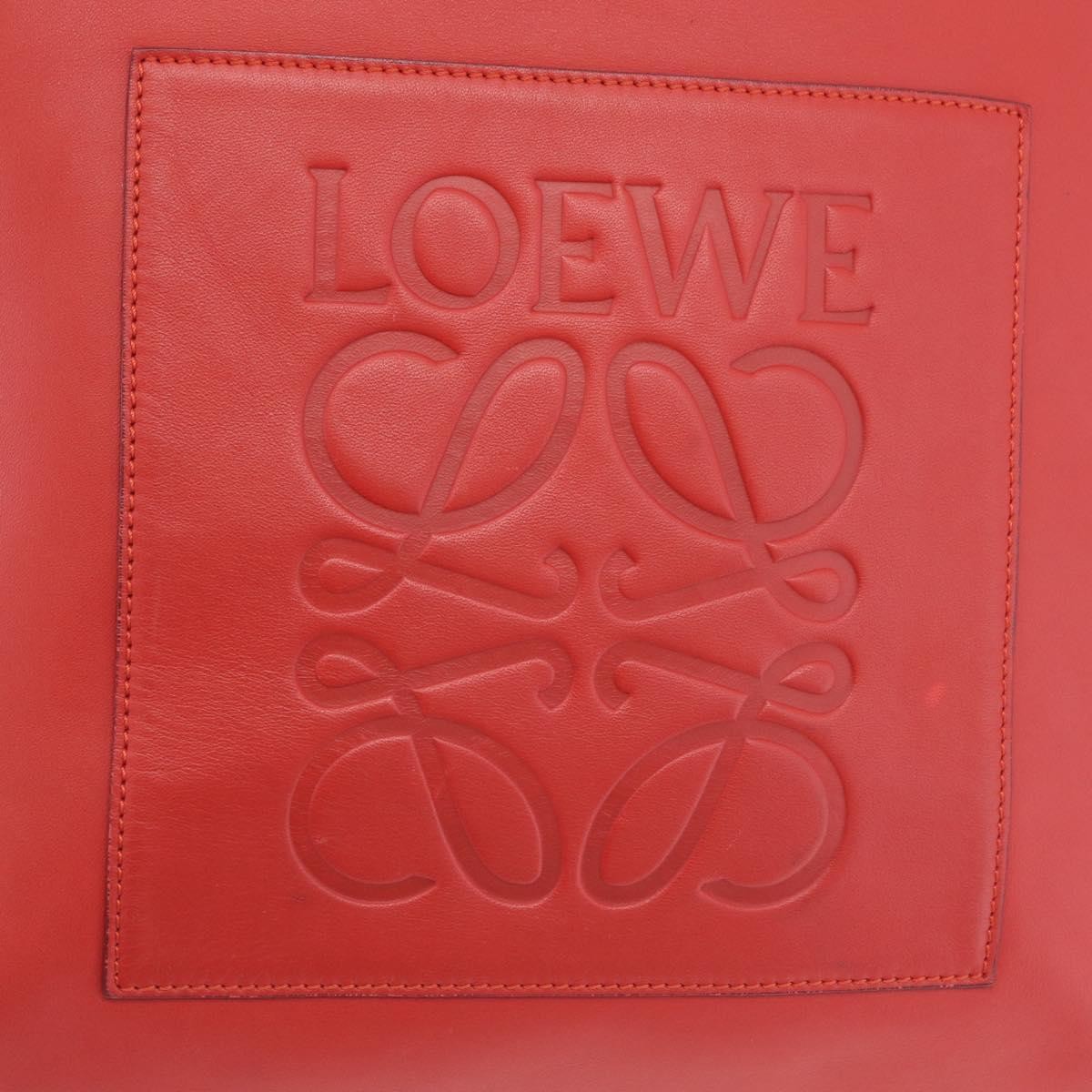 Loewe Tote Leather, Red, Leather, Tote Bag