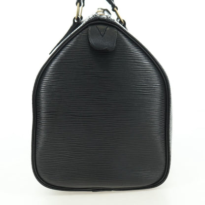 Louis Vuitton Speedy Epi Leather, Black, Leather, Handbag