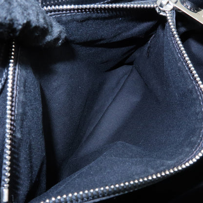 Celine C Macadam Tote PVC leather/ Macadam canvas, Black, Suede, Shoulder Bag