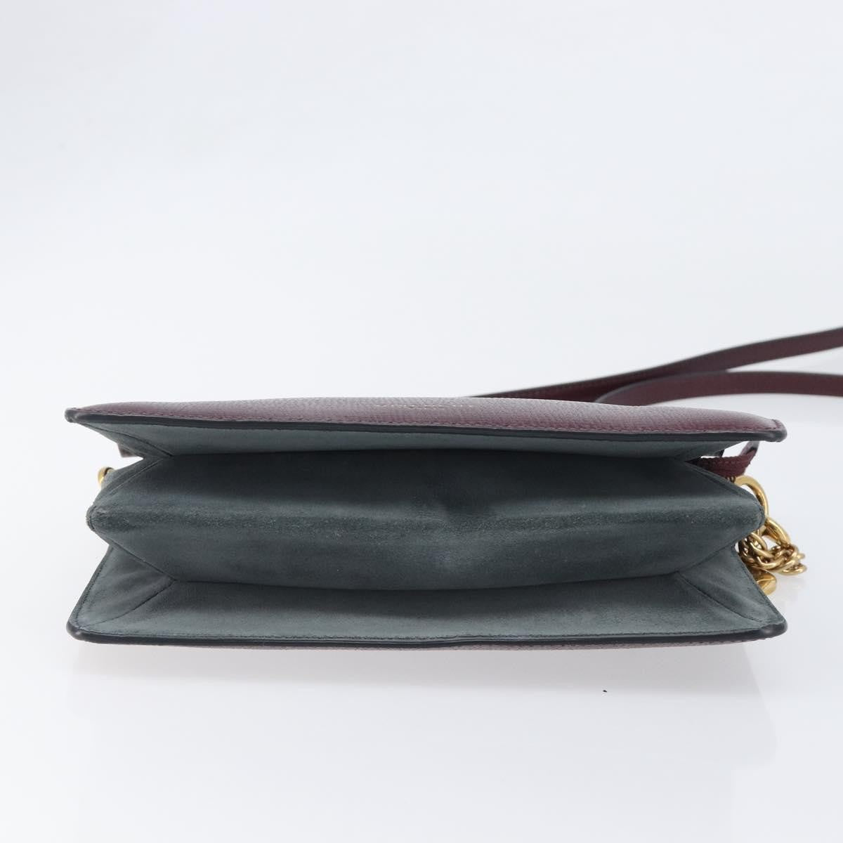 Givenchy Cross 3 Leather, Burgundy, Leather, Crossbody Bag