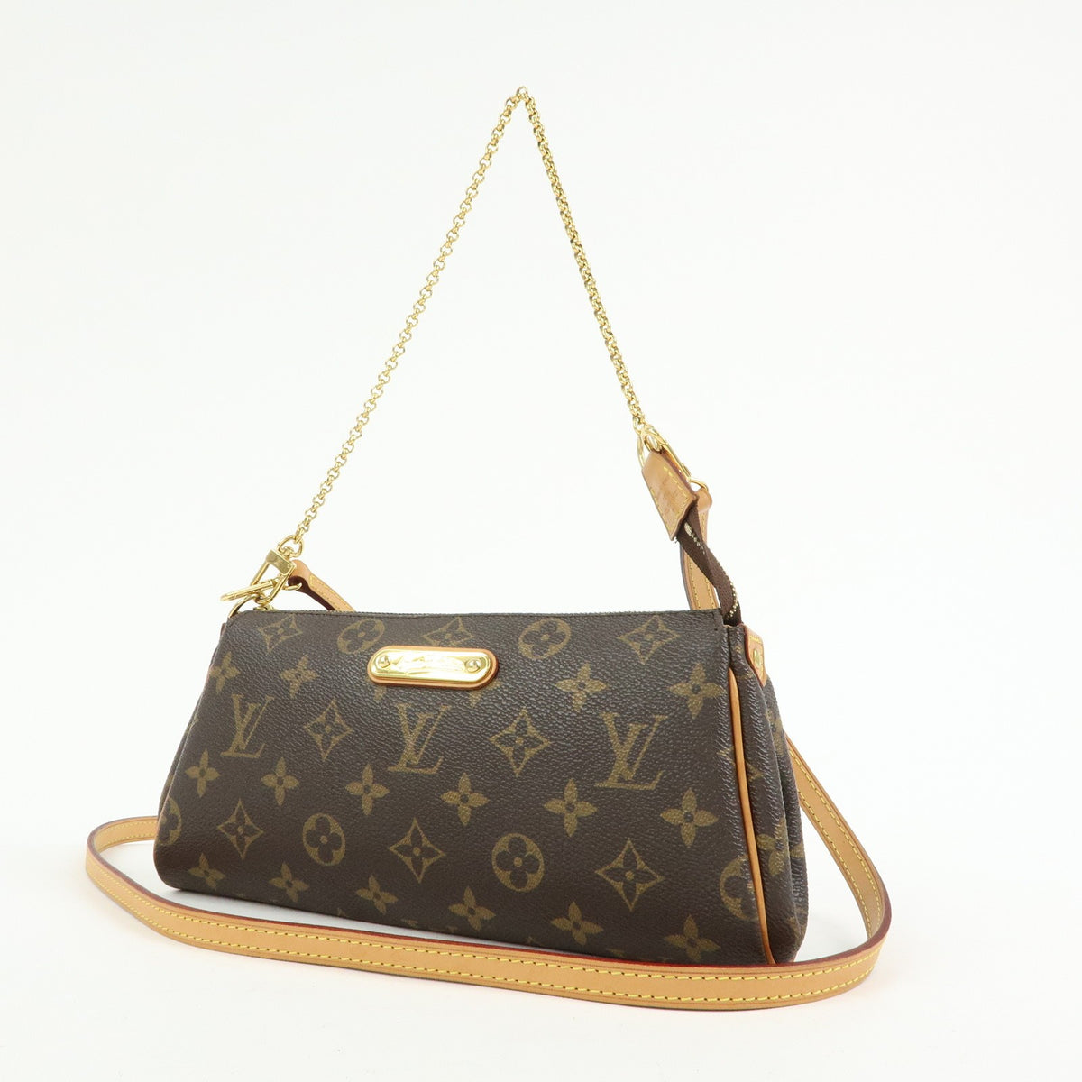 Louis Vuitton Eva Monogram Canvas, Brown, Canvas, Handbag