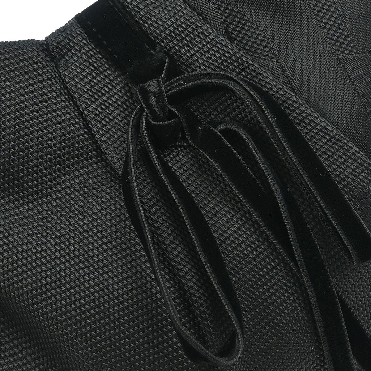 Saint Laurent Vintage Shoulder bag leather, Black, Nylon, Shoulder Bag