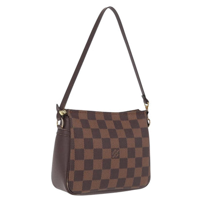 Louis Vuitton Trousse Make Up Damier, Brown, Canvas, Clutch