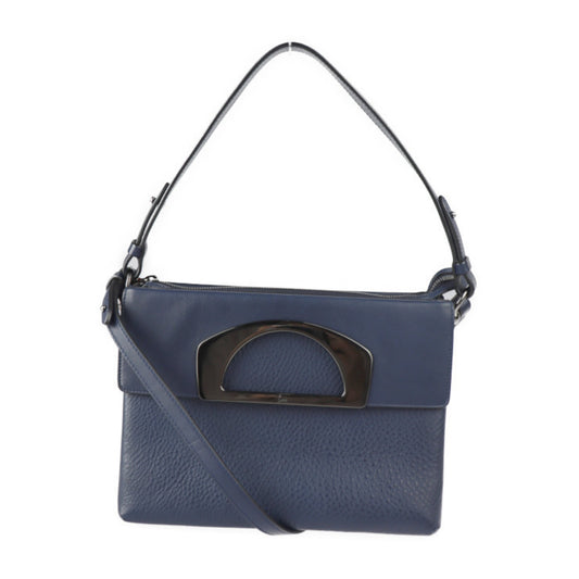 Christian Louboutin Passage, Navy, Leather, shoulder