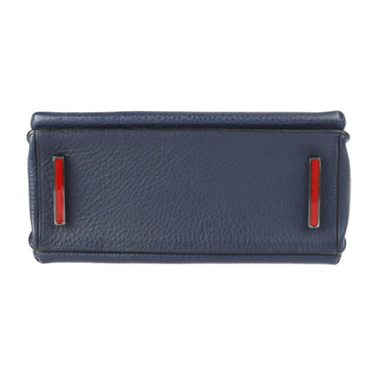 Christian Louboutin Passage, Navy, Leather, shoulder