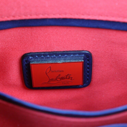 Christian Louboutin Passage, Navy, Leather, shoulder
