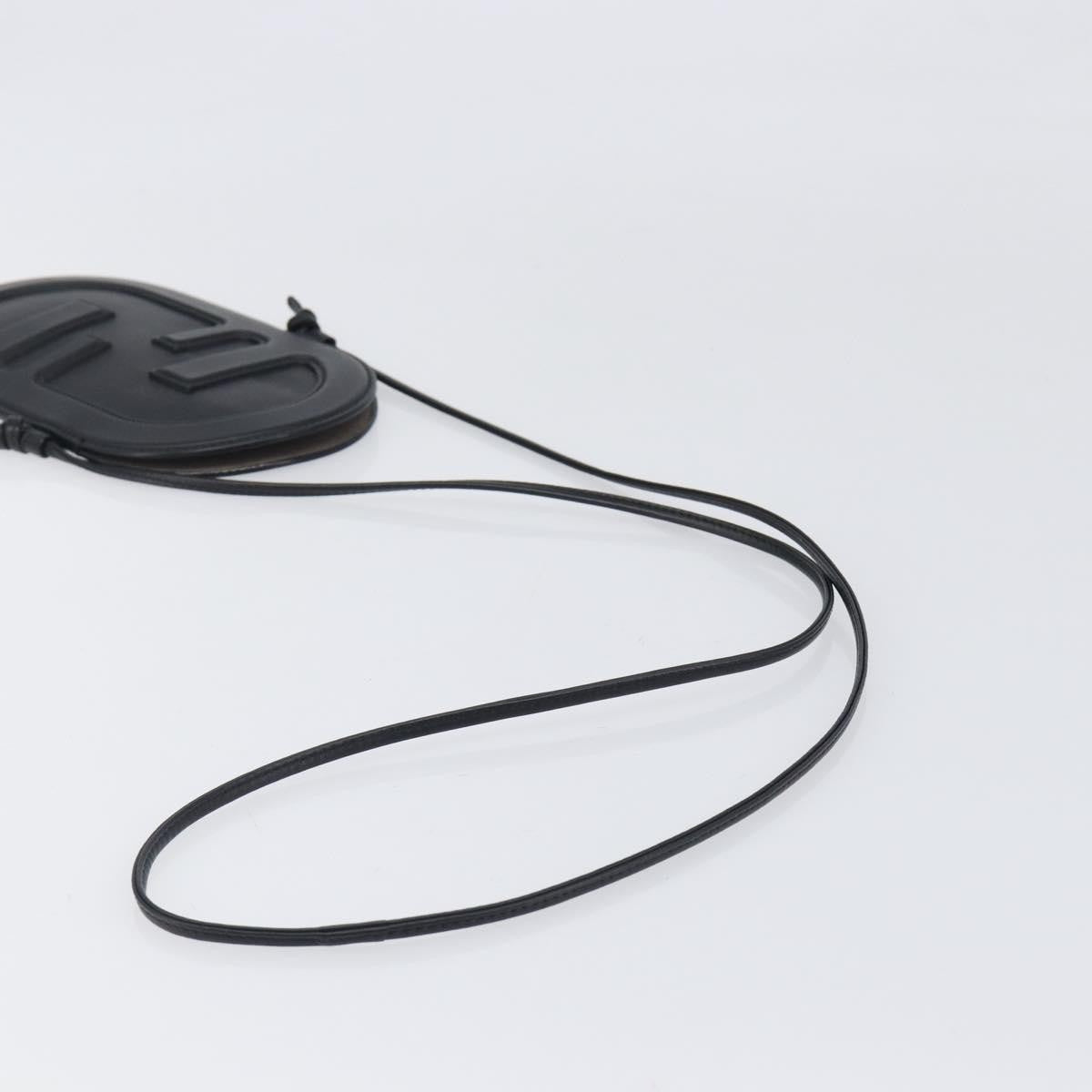 Fendi O'Lock Camera Leather, Black, Leather, Shoulder Bag