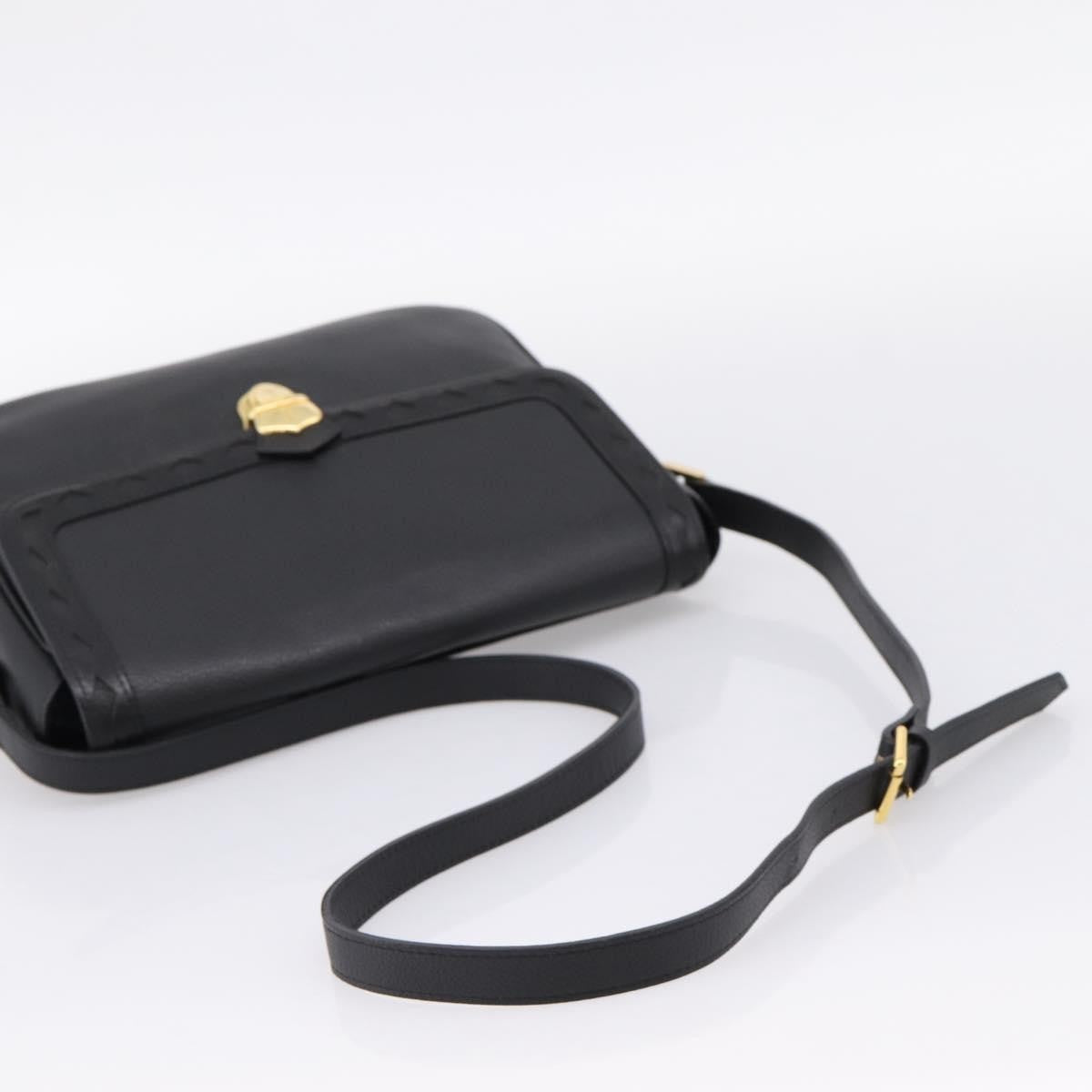 Saint Laurent Vintage Shoulder bag leather, Black, Leather, Shoulder Bag