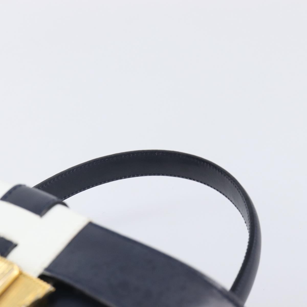 Celine Handbag Leather, Navy, Leather, Handbag
