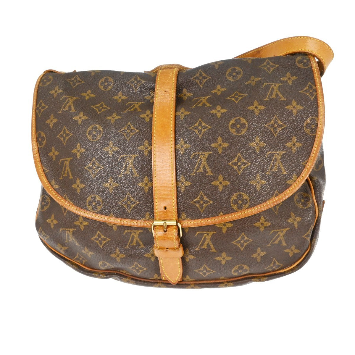 Louis Vuitton Saumur Monogram Canvas, Brown, Canvas, Shoulder Bag
