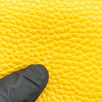 Prada Front Pocket Convertible Tote Leather, Yellow, Leather, Tote Bag