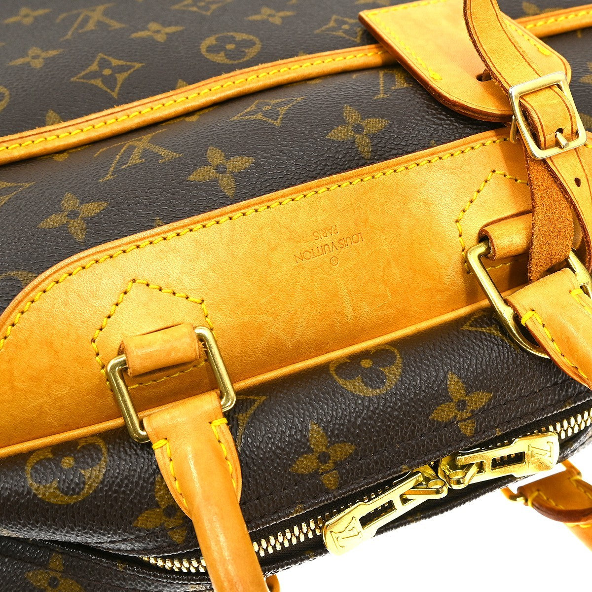 Louis Vuitton Deauville Monogram Canvas, Brown, Canvas, Handbag