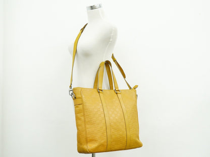 Louis Vuitton Tadao Damier Infini Leather, Yellow, Leather, Handbag