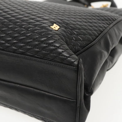 Bally Vintage Quilted Leather, Black, Leather, Shoulder Bag