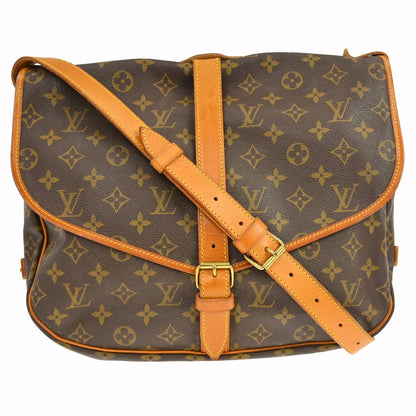 Louis Vuitton Saumur Monogram Canvas, Brown, Canvas, Shoulder Bag