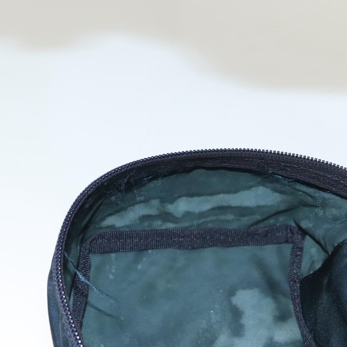 Prada Zip Around Toiletry Tessuto, Navy, Nylon, Clutch