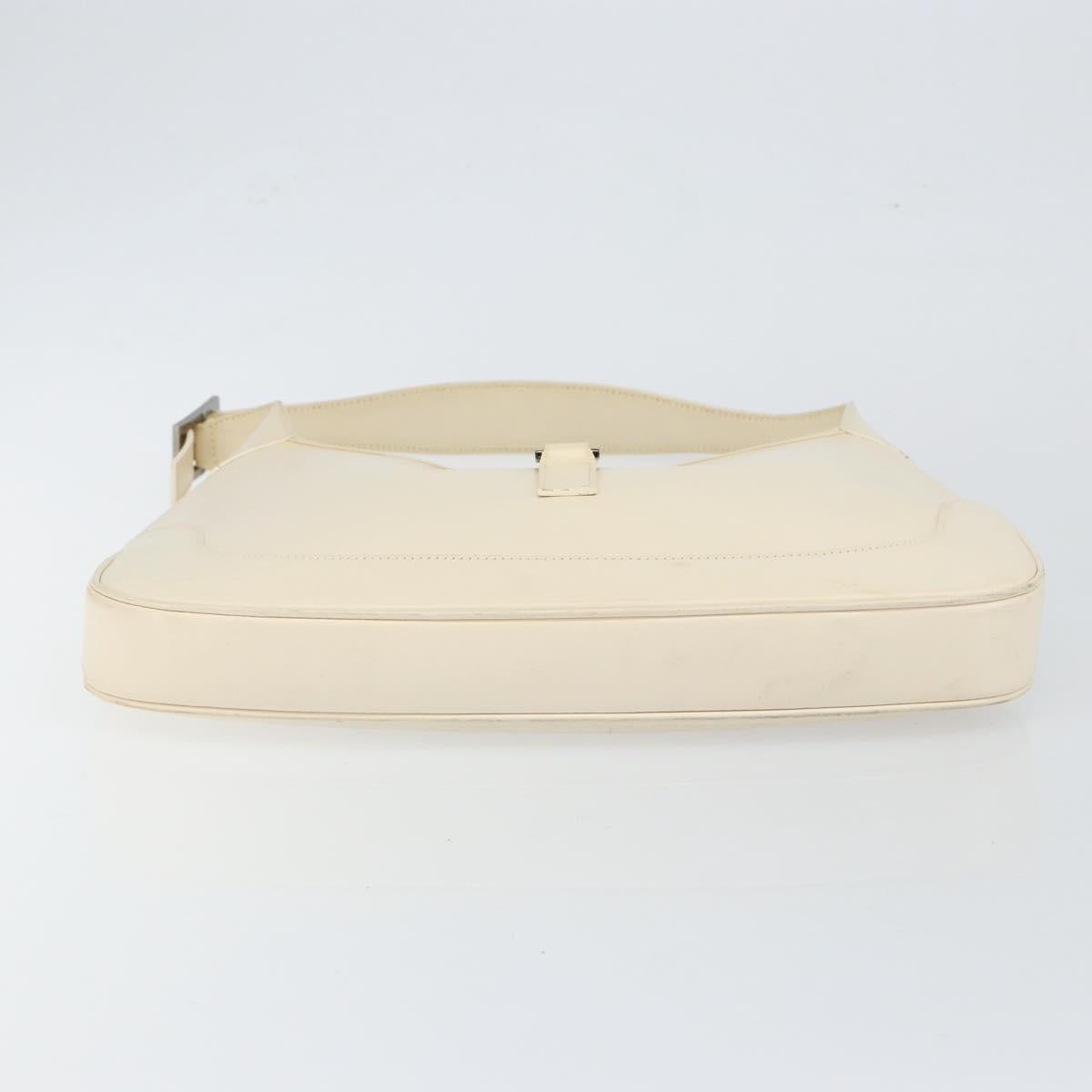 Gucci Jackie Original Shoulder Bag Leather, WHITE, LEATHER, Shoulder bag