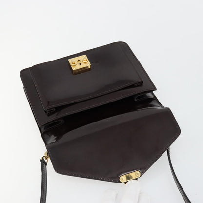 Louis Vuitton Monceau Vernis, Burgundy, Patent Leather, Handbag