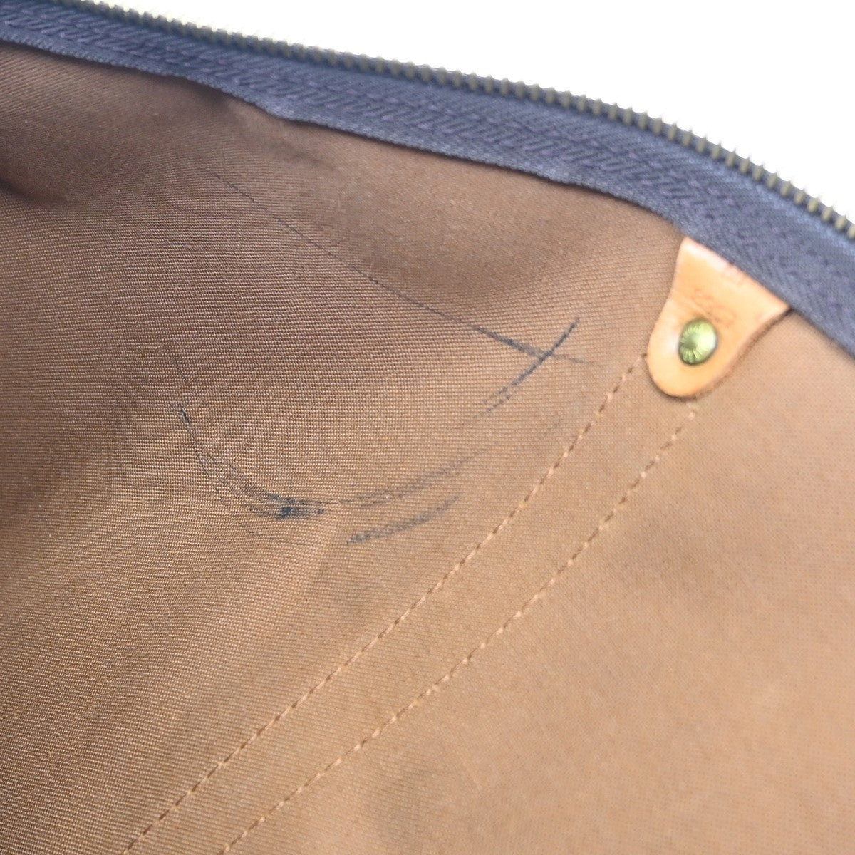 Louis Vuitton Keepall Canvas, Brown, Canvas, Travel Bag