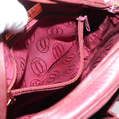 Cartier Tasseled Must de Cartier Leather, Burgundy, Leather, Shoulder Bag