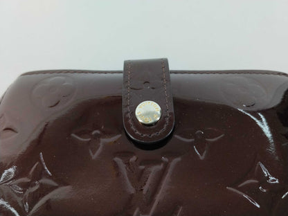Louis Vuitton Viennois Monogram Canvas, Burgundy, Patent Leather, Card Holder