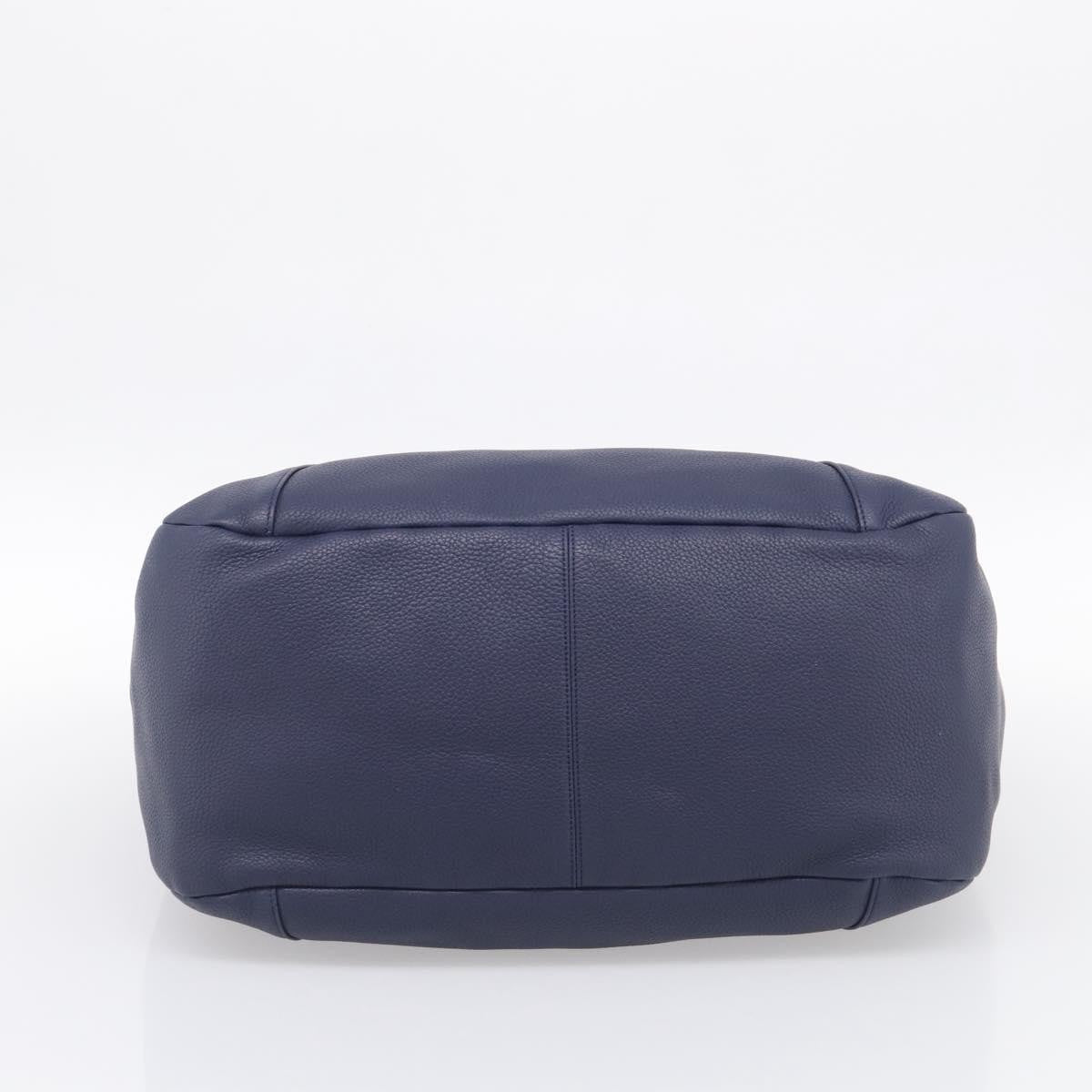 Loewe Calle Hobo Leather, Navy, Leather, Shoulder Bag