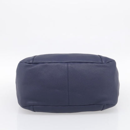Loewe Calle Hobo Leather, Navy, Leather, Shoulder Bag