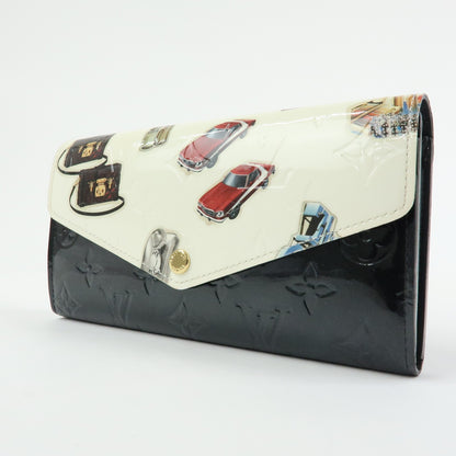 Louis Vuitton Sarah Wallet NM Limited Edition Stickers Monogram Vernis, Multicolour, Patent Leather, Wallet