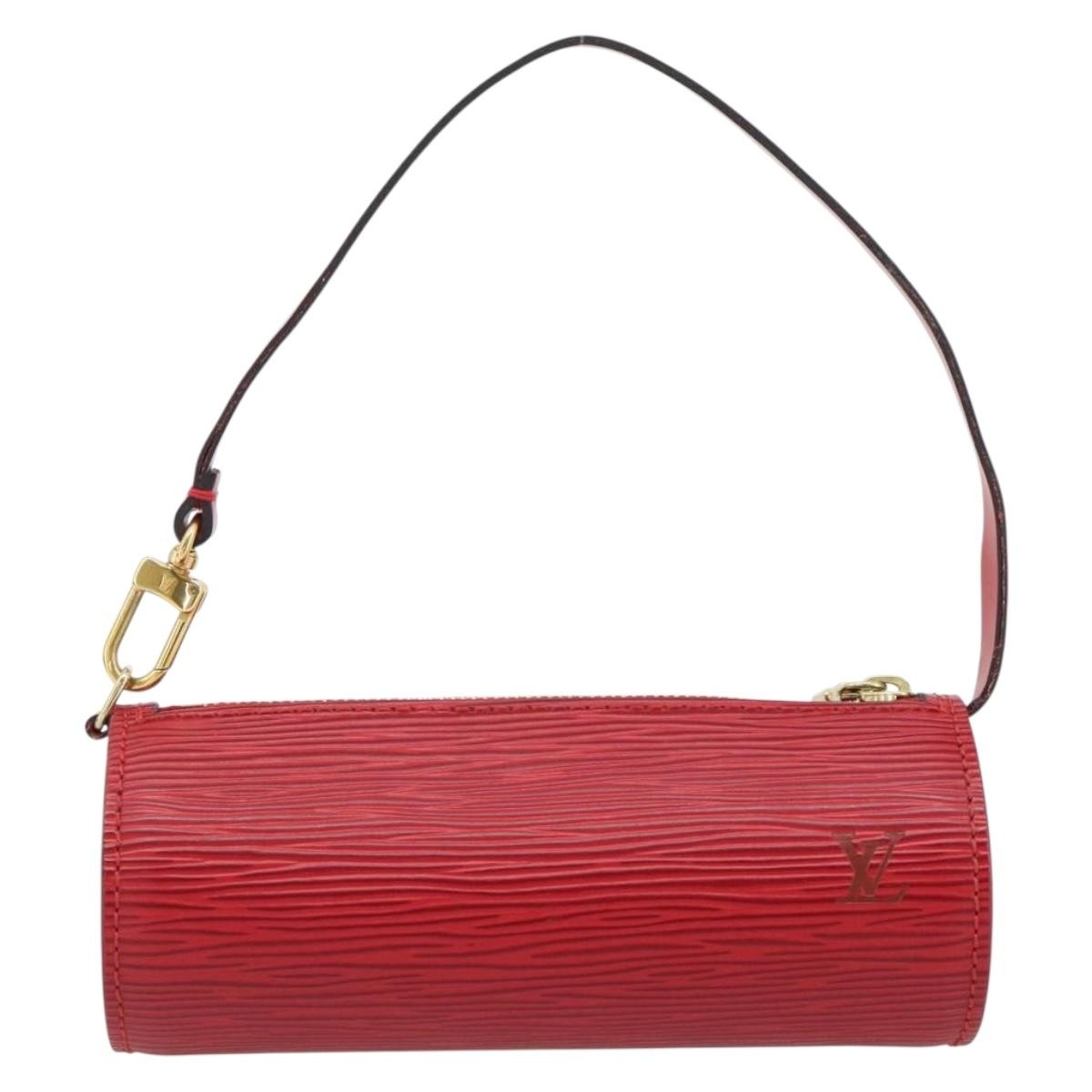 Louis Vuitton Soufflot Pochette Epi Leather, Red, Leather, Clutch