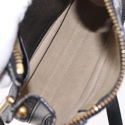 Chloe Hayley Hobo Leather, Black, Leather, Shoulder Bag