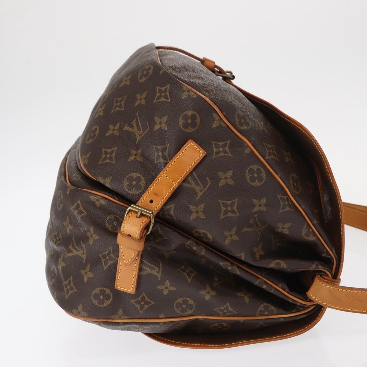 Louis Vuitton Saumur Monogram Canvas, Brown, Canvas, Shoulder Bag