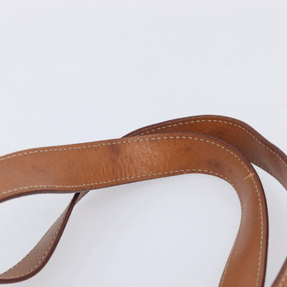 Celine Macadam Shoulder Leather, Brown, Canvas, Crossbody Bag