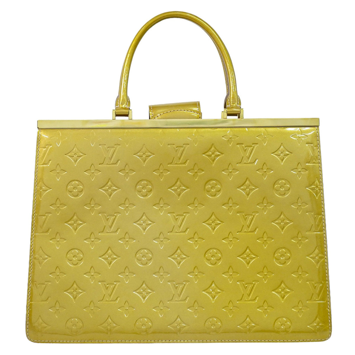 Louis Vuitton Deesse Monogram Vernis, Beige, Leather, Handbag
