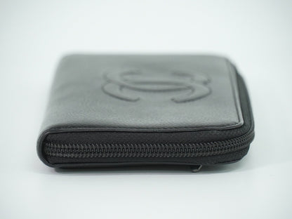 Chanel Timeless CC Zipped Caviar, Black, Leather, Wallet