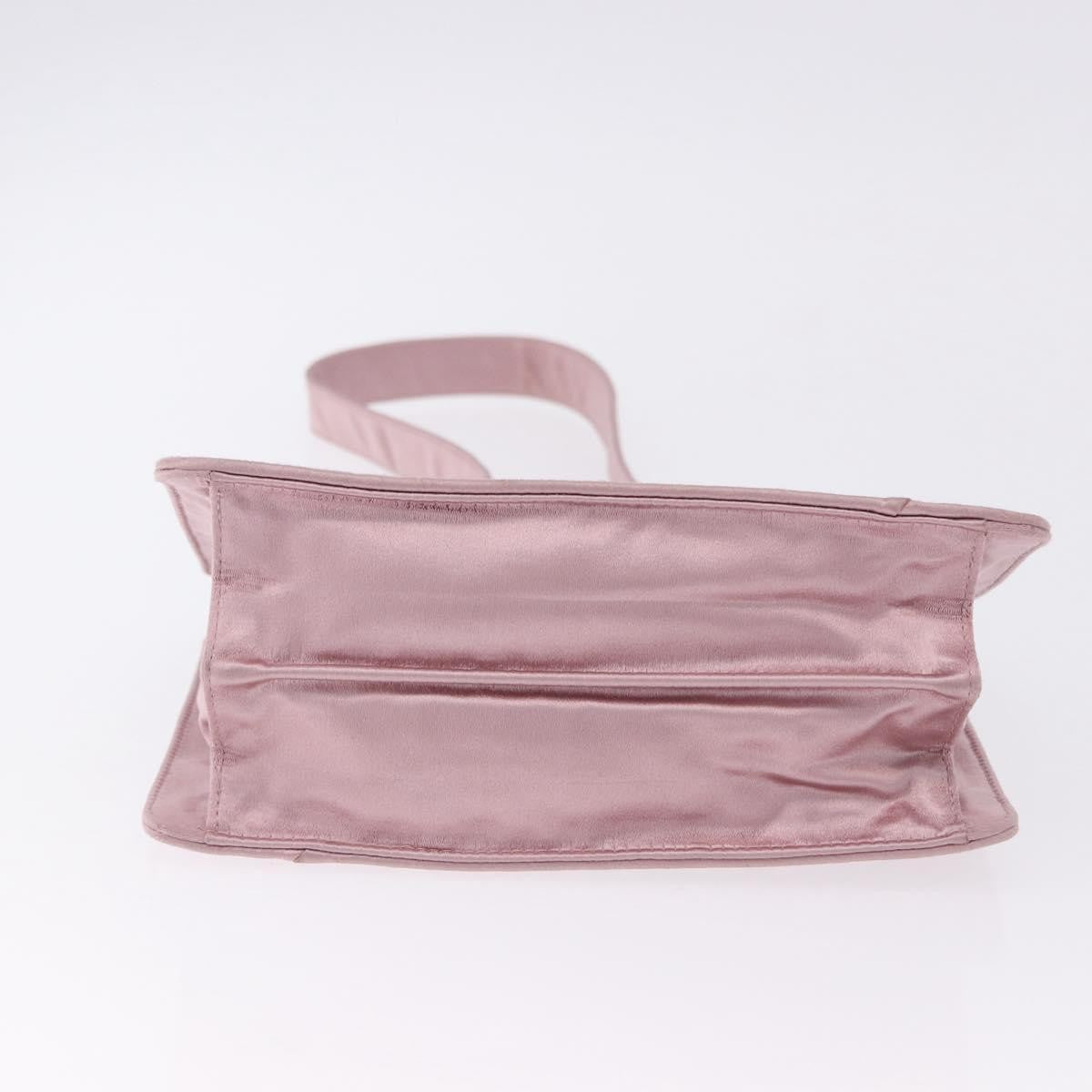 Bottega Veneta Flap Intrecciato Satin, Pink, Satin, Shoulder Bag