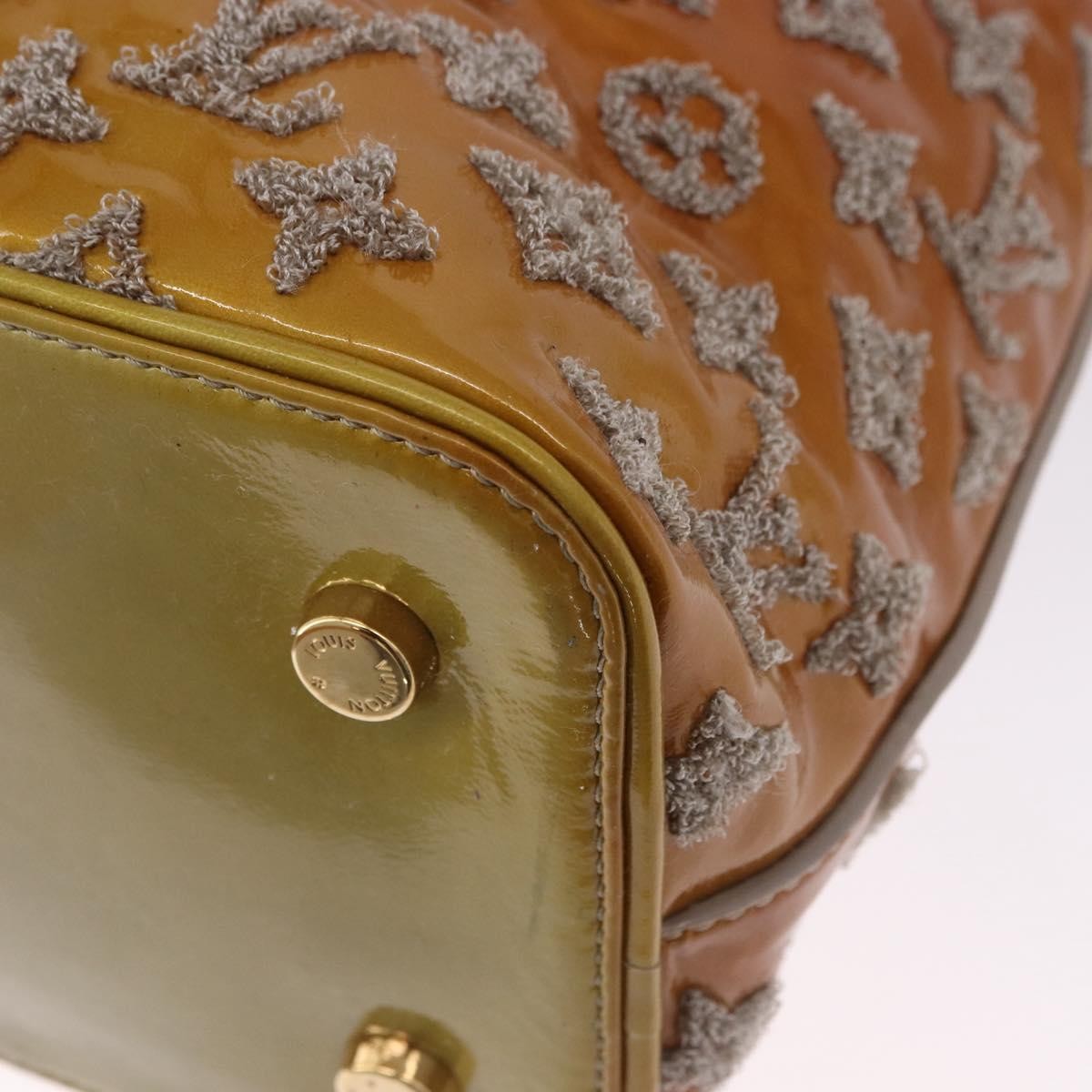 Louis Vuitton Fascination Lockit Patent Lambskin, Brown, Pearl, Handbag