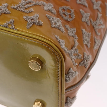 Louis Vuitton Fascination Lockit Patent Lambskin, Brown, Pearl, Handbag