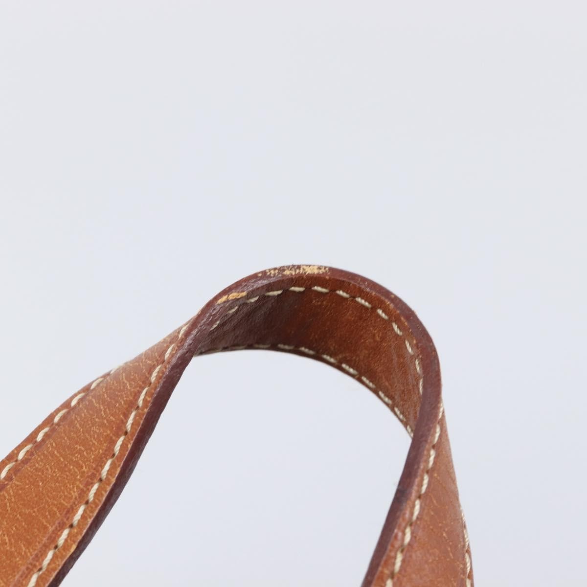 Celine Vintage Macadam Canvas, Brown, Canvas, Backpack