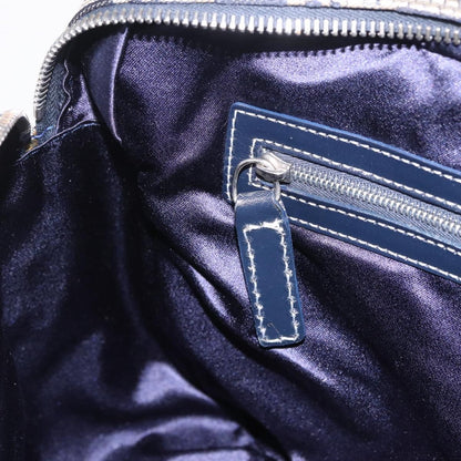 Fendi Shoulder Zucchino Canvas, Navy, Canvas, Shoulder Bag