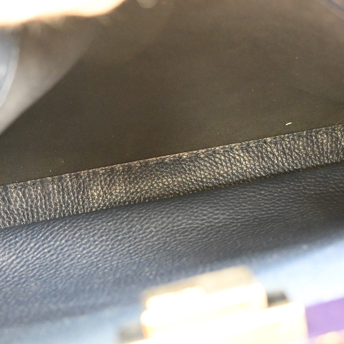 Fendi Peekaboo Soft Leather, Navy, Leather, Handbag