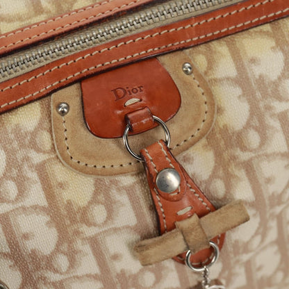 Christian Dior Vintage Trotter Romantique Boston Diorissimo Coated Canvas, Beige, Canvas, Handbag
