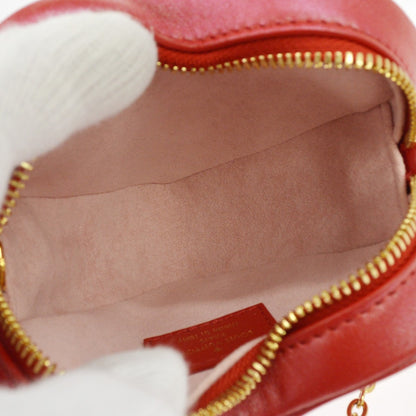 Louis Vuitton Coeur Heart on Chain Monogram Embossed Lambskin, Red, Leather, Handbag