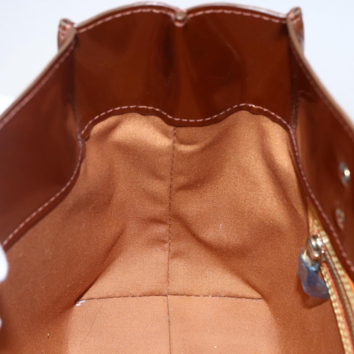 Louis Vuitton Reade Monogram Vernis, Brown, Patent Leather, Handbag